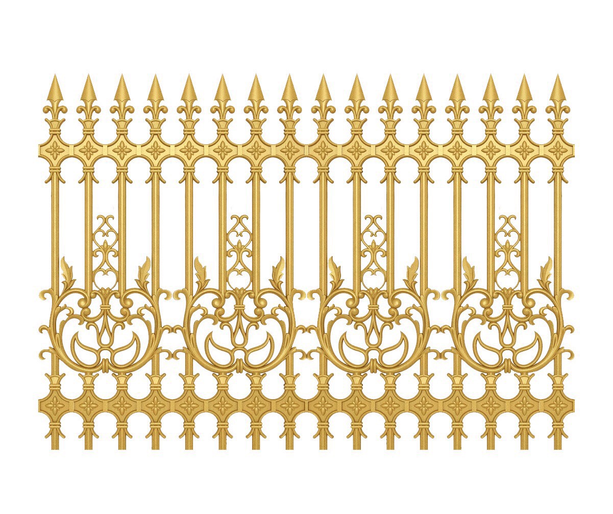 Hàng rào nhôm đúc mẫu cung điện HR - 077