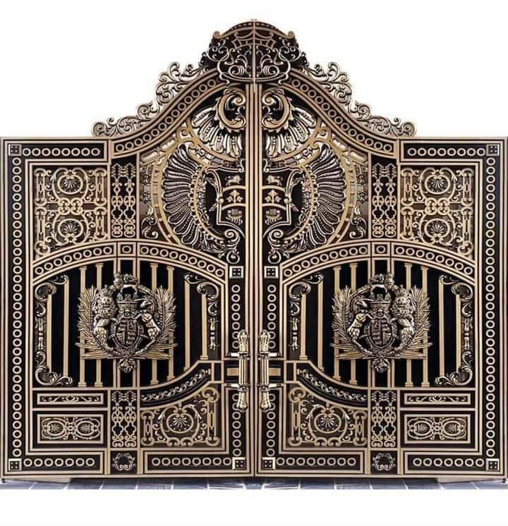 Cổng nhôm đúc Buckingham mẫu C-201