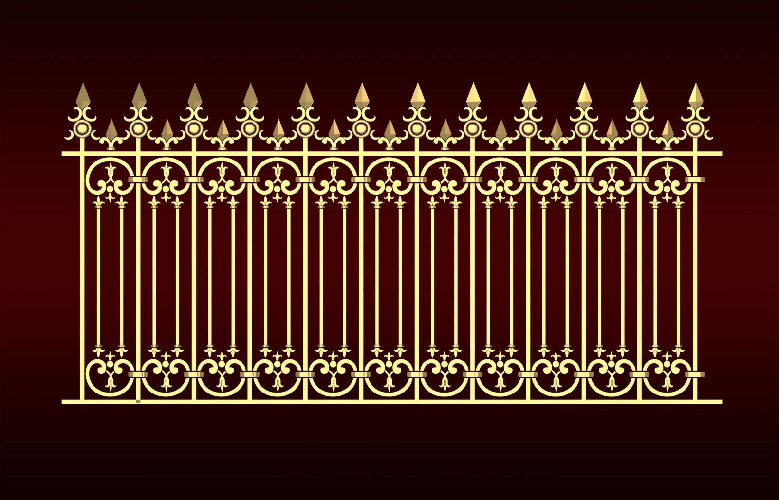 Hàng rào nhôm đúc mẫu tối giản HR - 072