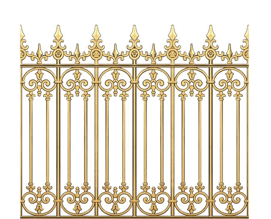 Hàng rào nhôm đúc hiện đại mẫu HR - 076