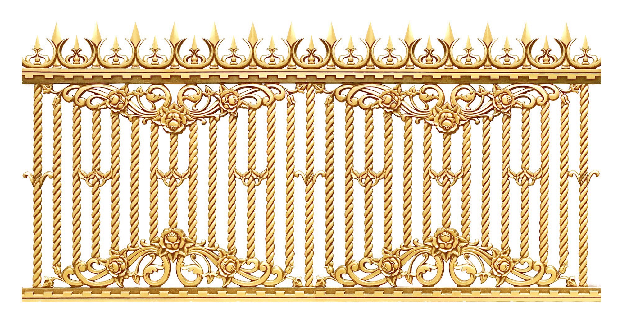 Hàng rào nhôm đúc tân cổ điển mẫu HR - 073