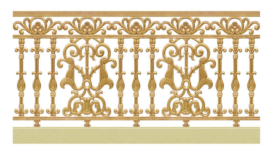 Lan can nhôm đúc - LC013