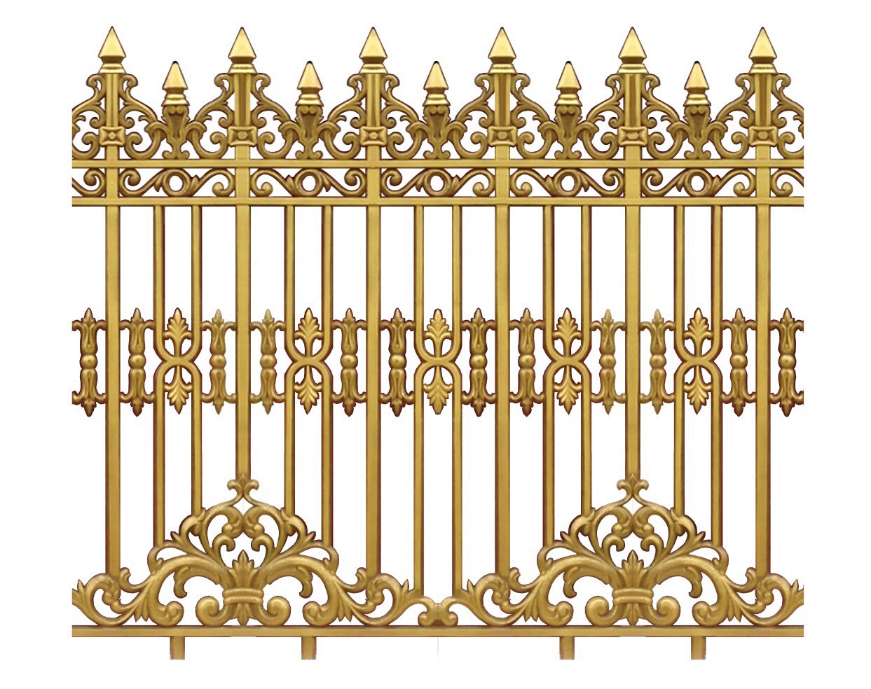 Hàng rào nhôm đúc cổ điển mẫu HR - 074