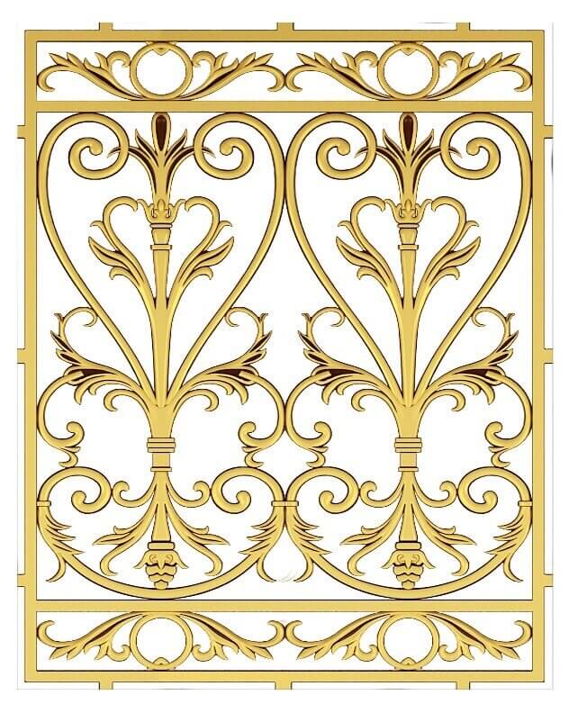 Bông gió nhôm đúc - BG049